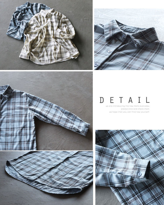 一枚でこなれ感がキマル。大人可愛いチェックシャツ