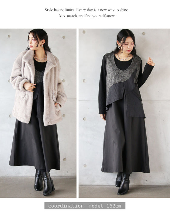 忙しい日も迷わずオシャレ 大人モードなベスト&ワンピ