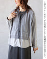 忙しい毎日でも、羽織るだけ 抜け感×知的見え大人レイヤード ドッキングカーディガン