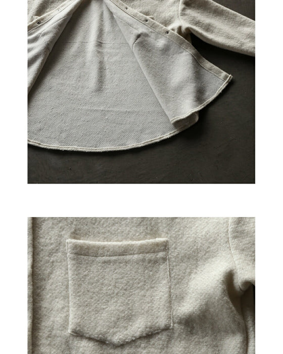 ふんわりあったか 着るだけこなれる 厚手シャツアウター