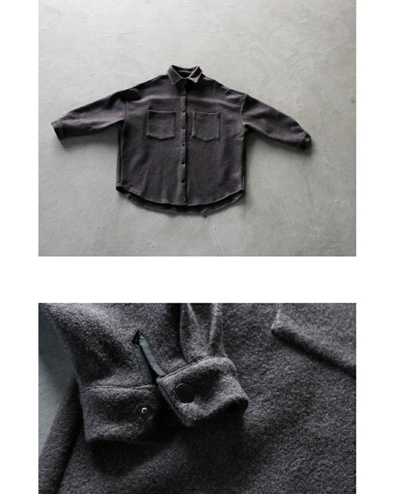 ふんわりあったか 着るだけこなれる 厚手シャツアウター