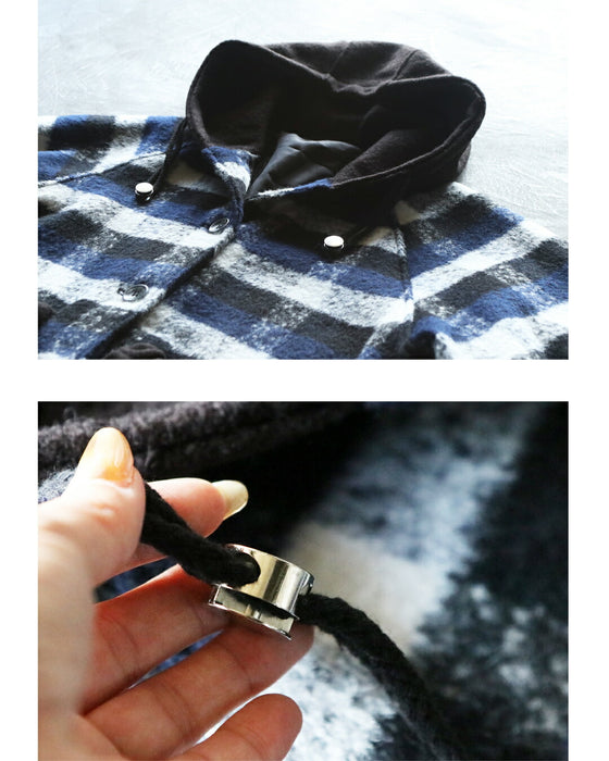 ゆるっと大人可愛いチェックアウター