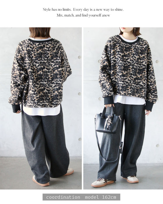 オシャレ見えも防寒も叶える あったか裏起毛千鳥柄パンツ