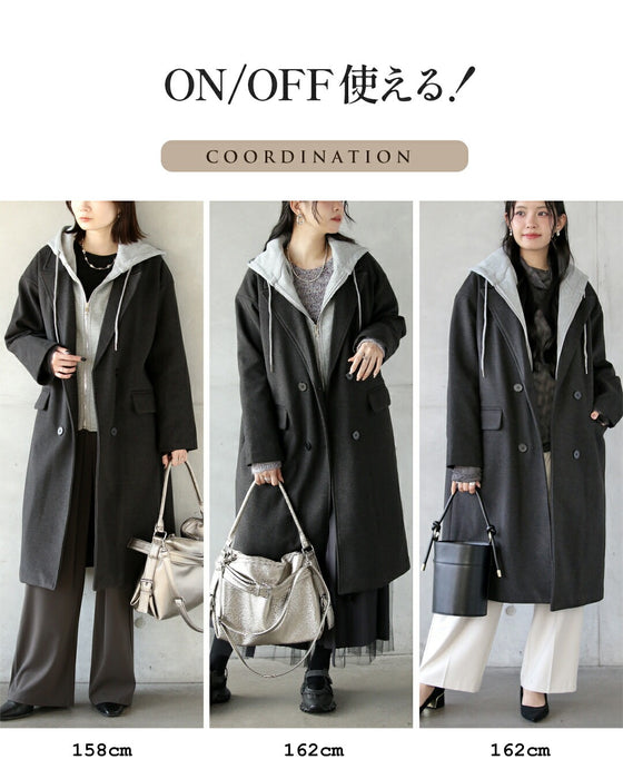 抜け感もカッチリも楽しめる“フードが外せる”2WAYテーラードコート