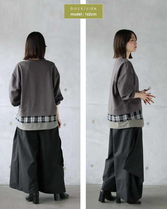 着るだけで、レイヤード上手。ドッキングデザイントップス