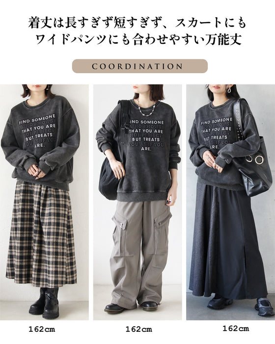 立体ロゴで大人の抜け感 ヴィンテージロゴスウェット