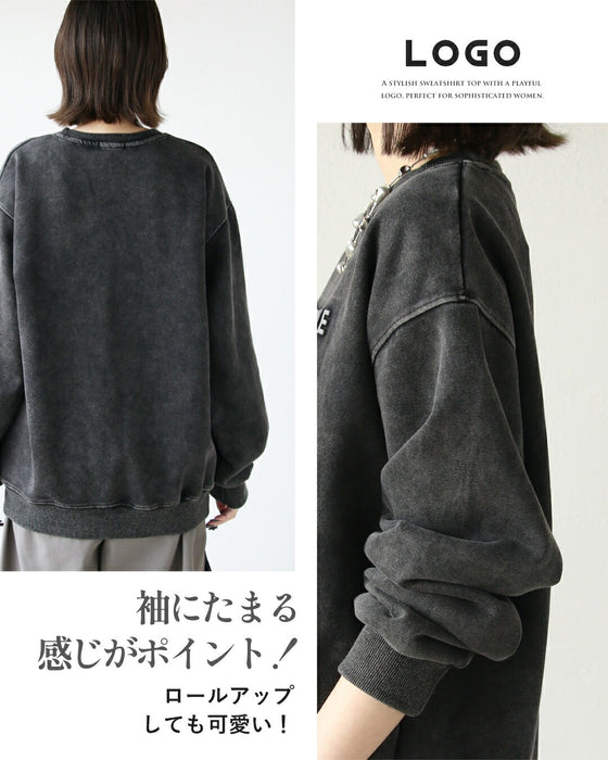 立体ロゴで大人の抜け感 ヴィンテージロゴスウェット