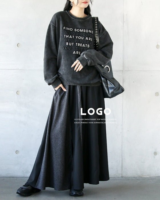 立体ロゴで大人の抜け感 ヴィンテージロゴスウェット