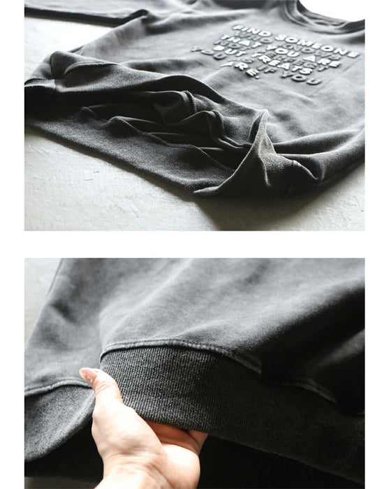 立体ロゴで大人の抜け感 ヴィンテージロゴスウェット