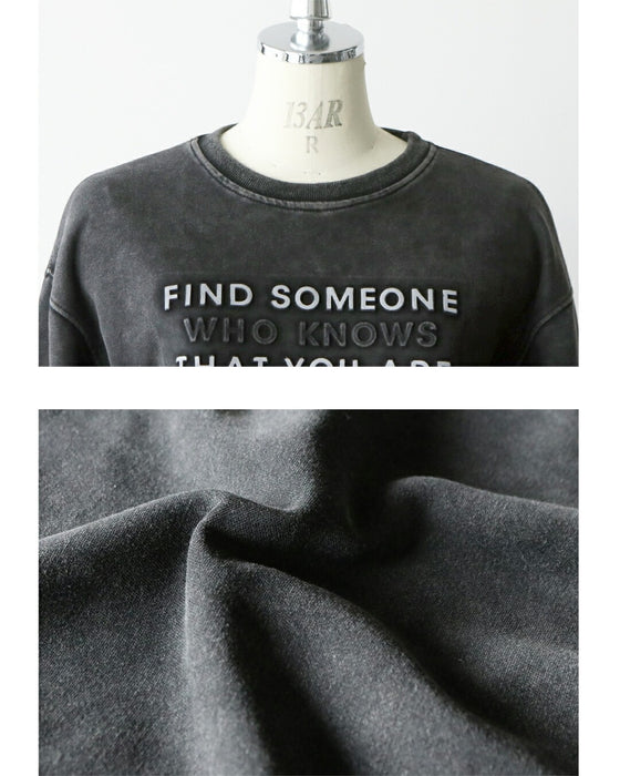 立体ロゴで大人の抜け感 ヴィンテージロゴスウェット