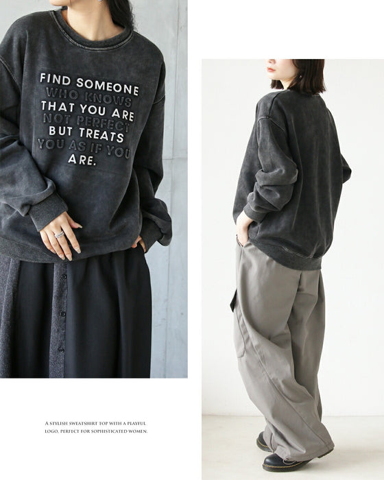 立体ロゴで大人の抜け感 ヴィンテージロゴスウェット