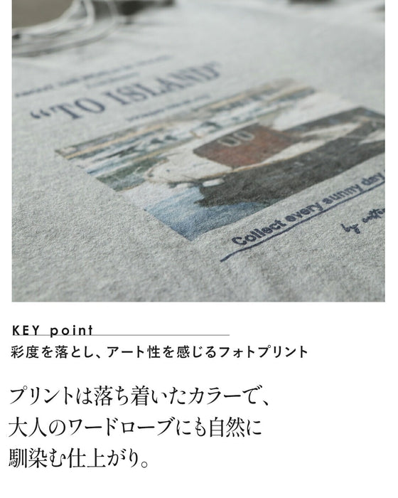 ゆるっと着るだけで大人の抜け感スタイルをつくる。 ロゴグラフィックロンT