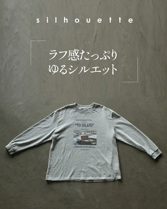 ゆるっと着るだけで大人の抜け感スタイルをつくる。 ロゴグラフィックロンT