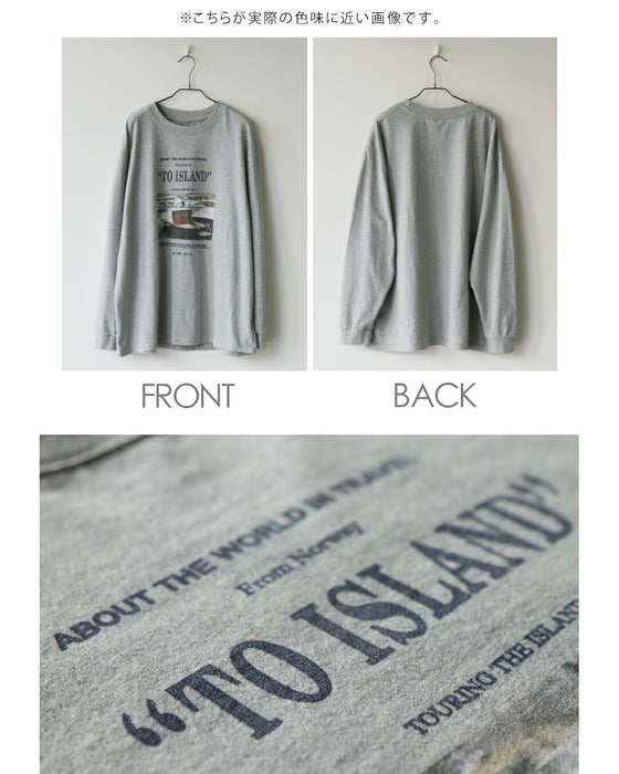 ゆるっと着るだけで大人の抜け感スタイルをつくる。 ロゴグラフィックロンT