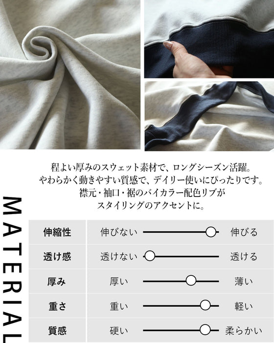 ロゴと配色が効く。洒落見えスウェット