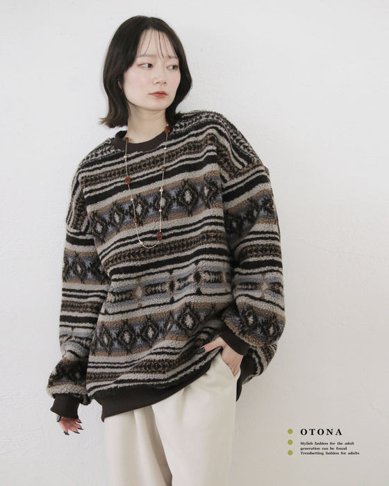 アウターいらず 裏起毛×ボアの超暖トップス