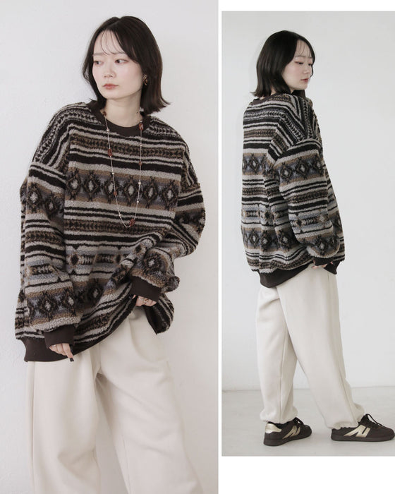 アウターいらず 裏起毛×ボアの超暖トップス