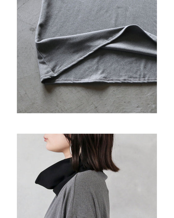 1枚でもサマになるバイカラー とろもち抜け感トップス
