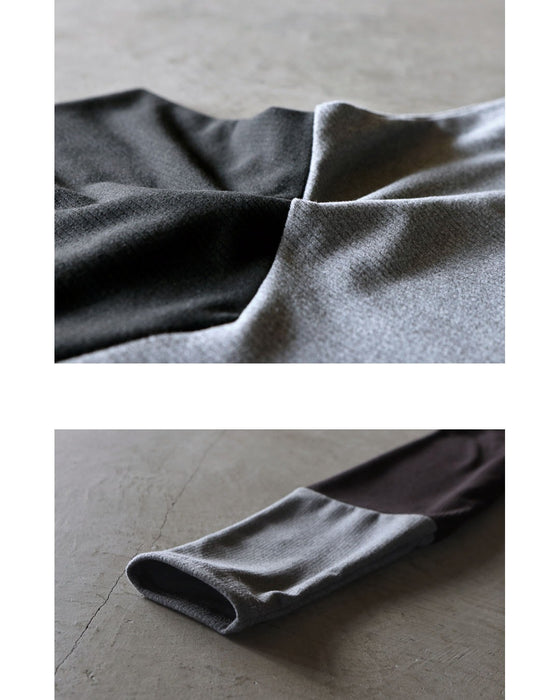 1枚でもサマになるバイカラー とろもち抜け感トップス