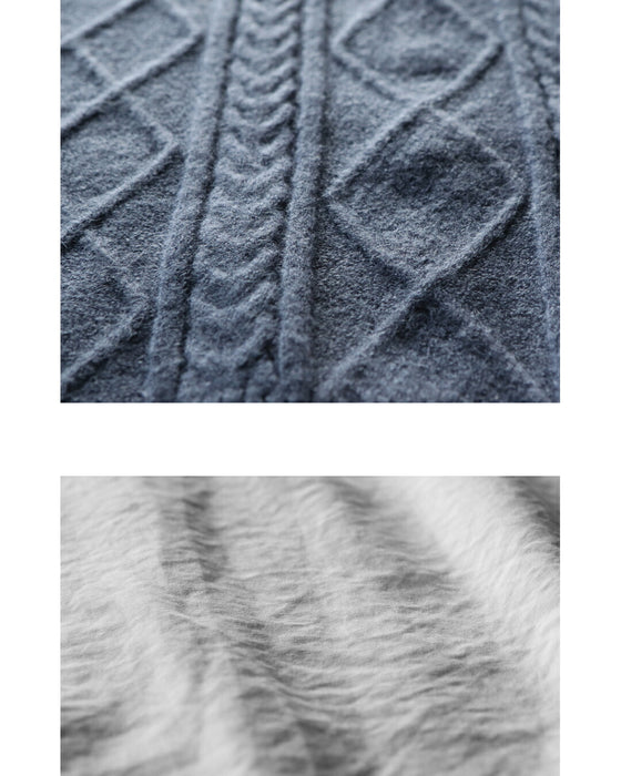 着映える大人の万能セット ケーブルベスト×シャツ2点セット