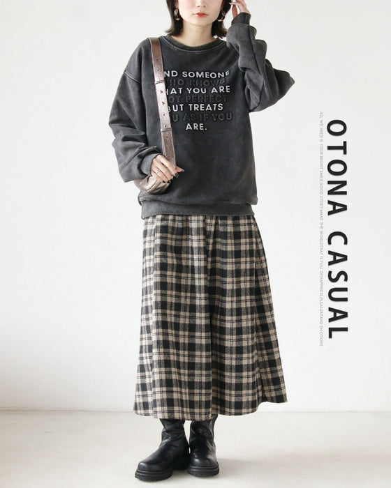 大人可愛いチェック柄に惹かれて 大人のチェック柄スカート