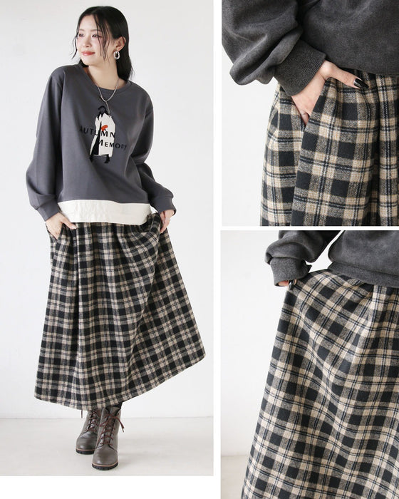 大人可愛いチェック柄に惹かれて 大人のチェック柄スカート