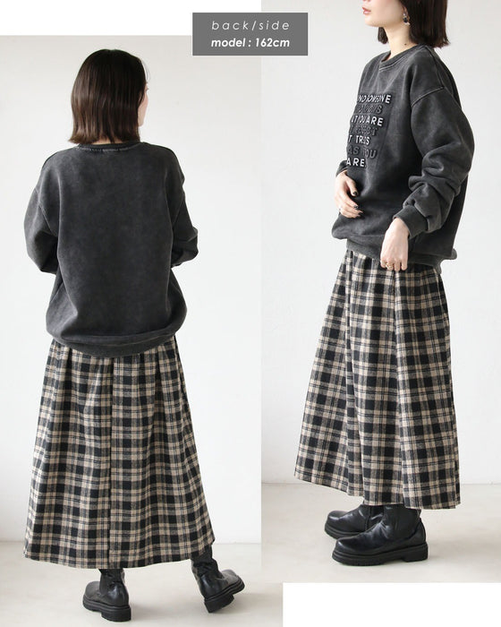 大人可愛いチェック柄に惹かれて 大人のチェック柄スカート