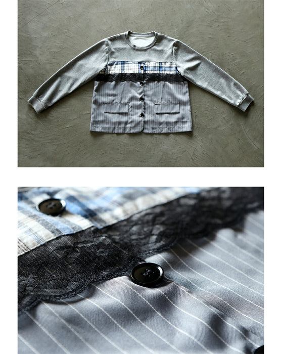 品よく大人可愛いを叶える異素材ミックストップス