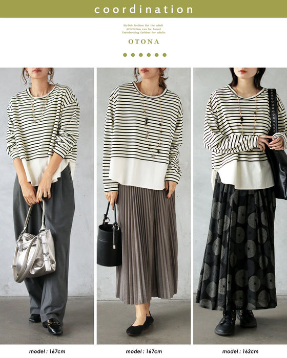 1枚で、こなれコーデが即完成 楽チンドッキングトップス