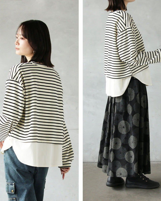 1枚で、こなれコーデが即完成 楽チンドッキングトップス