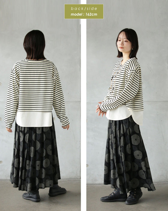 1枚で、こなれコーデが即完成 楽チンドッキングトップス