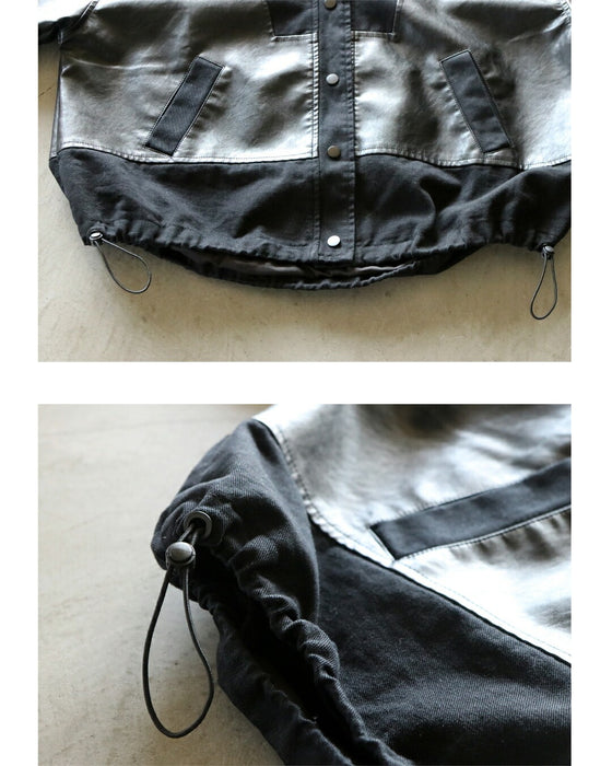 日常に馴染む、辛口モード。異素材レザージャケット