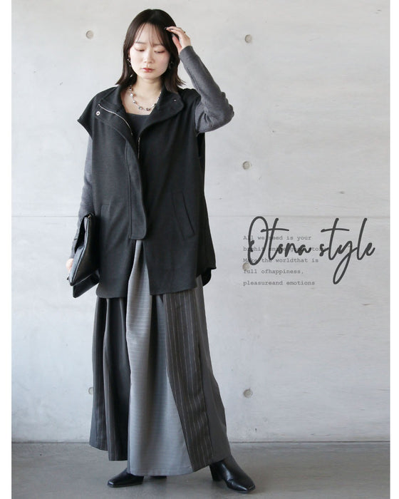 「足す」だけで、雰囲気が変わる。モードな大人ベスト