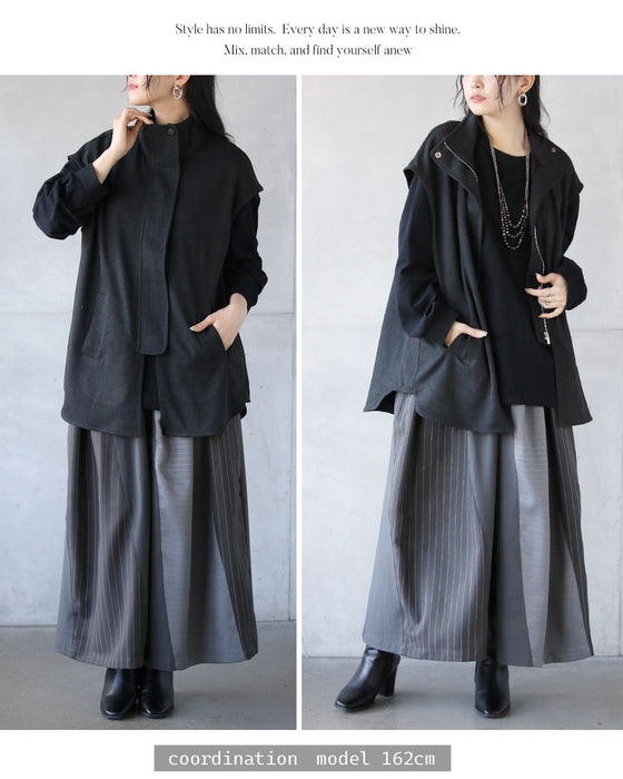 「足す」だけで、雰囲気が変わる。モードな大人ベスト