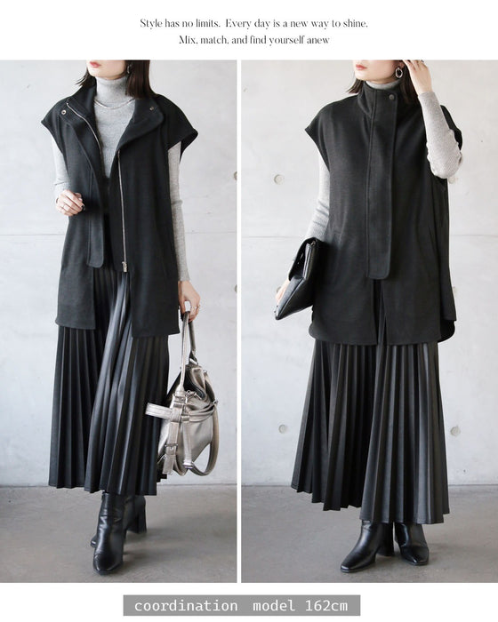 「足す」だけで、雰囲気が変わる。モードな大人ベスト