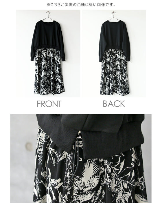 一枚でキレイに決まるドッキングワンピース