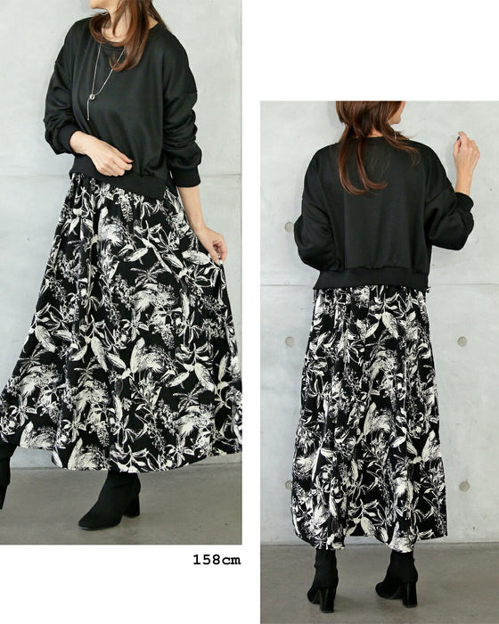 一枚でキレイに決まるドッキングワンピース