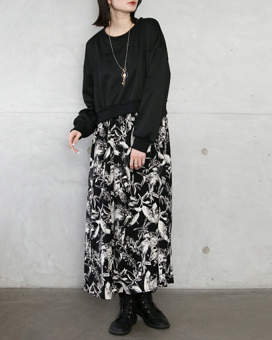 一枚でキレイに決まるドッキングワンピース