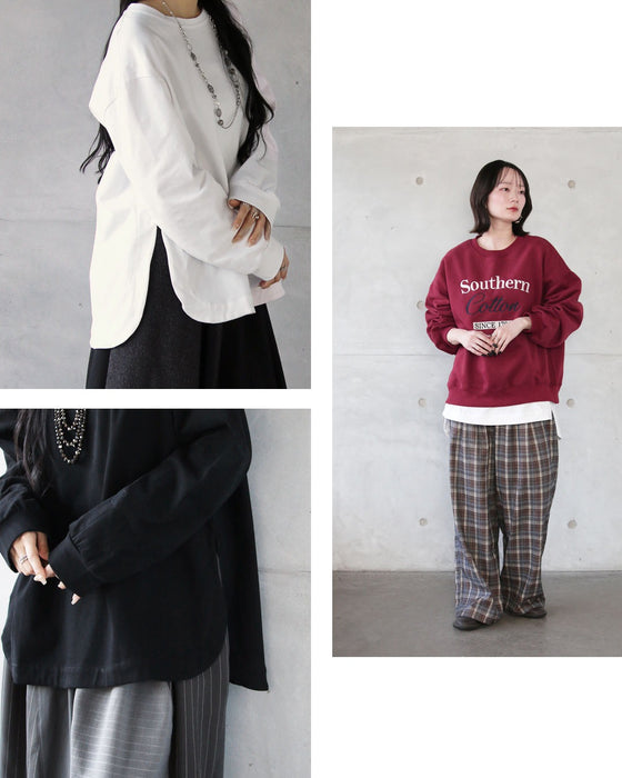 一枚でも重ねても。着回しに悩まない、ゆったり万能ロンT。