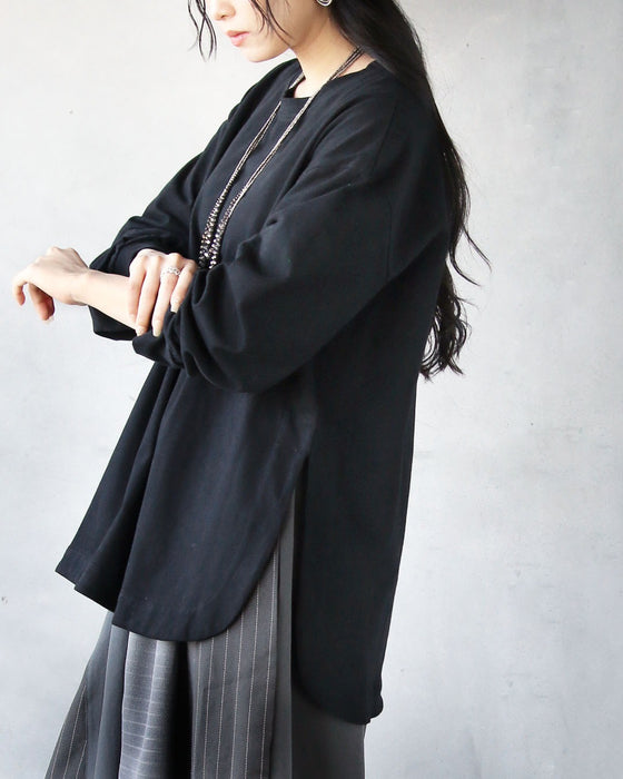 一枚でも重ねても。着回しに悩まない、ゆったり万能ロンT。