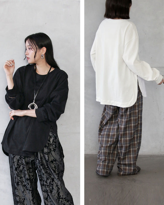 一枚でも重ねても。着回しに悩まない、ゆったり万能ロンT。