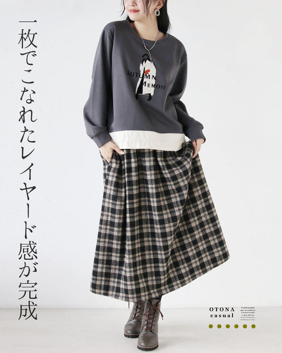 大人心をくすぐる、遊びゴコロを。異素材スウェットトップス