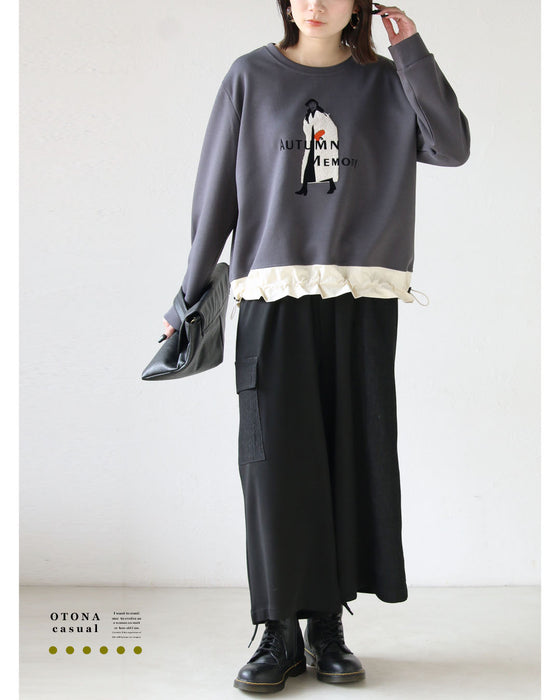 大人心をくすぐる、遊びゴコロを。異素材スウェットトップス