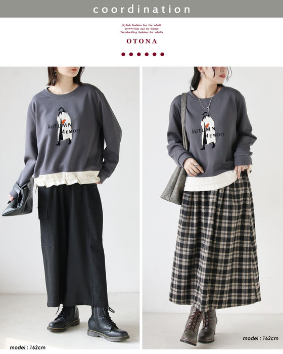 大人心をくすぐる、遊びゴコロを。異素材スウェットトップス