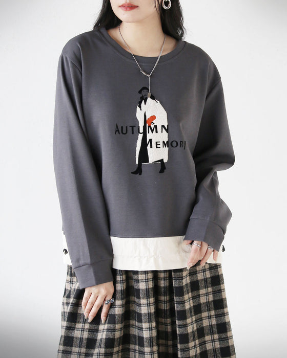 大人心をくすぐる、遊びゴコロを。異素材スウェットトップス