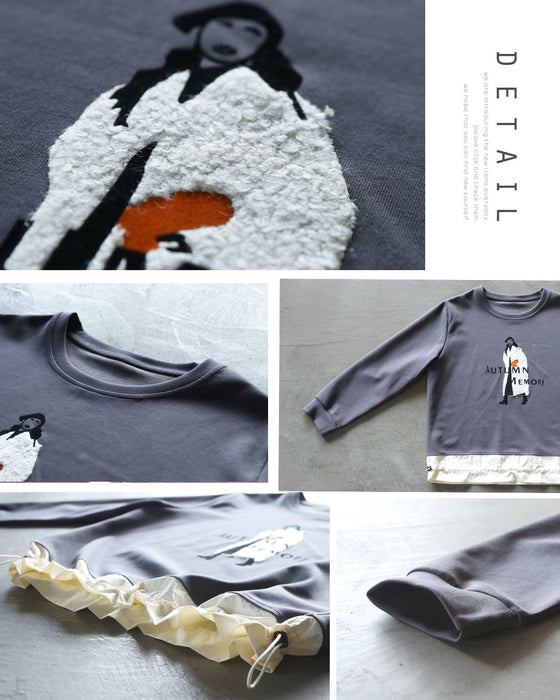 大人心をくすぐる、遊びゴコロを。異素材スウェットトップス