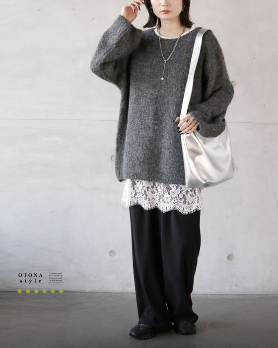 美シルエット どんなコーデにもそっと馴染む着回しニット