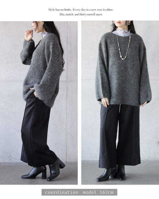 美シルエット どんなコーデにもそっと馴染む着回しニット