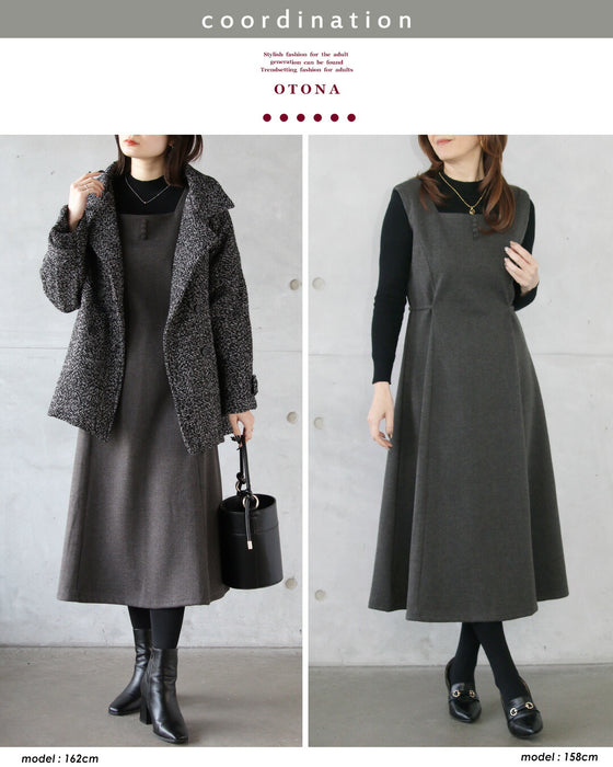 クラシカルに品よく。即コーデが完成。ワンピース&トップス 2点セット