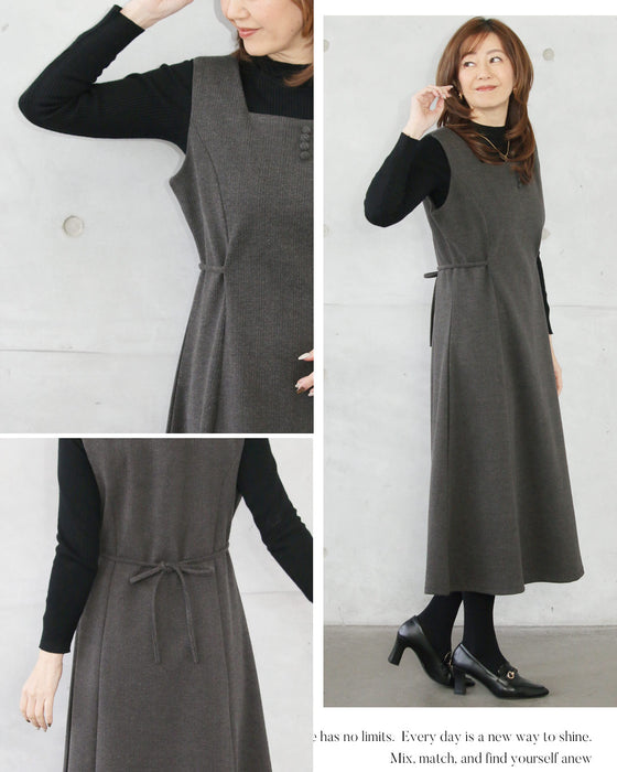 クラシカルに品よく。即コーデが完成。ワンピース&トップス 2点セット